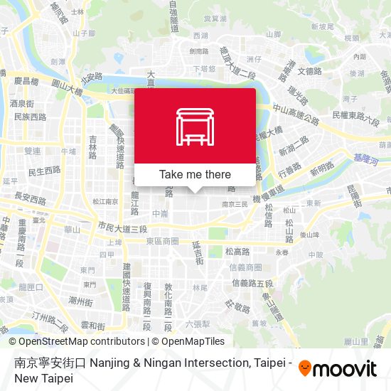 南京寧安街口 Nanjing & Ningan Intersection map