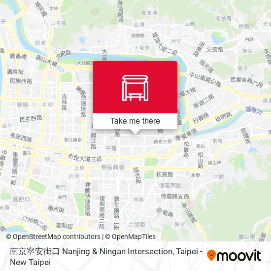 南京寧安街口 Nanjing & Ningan Intersection地圖