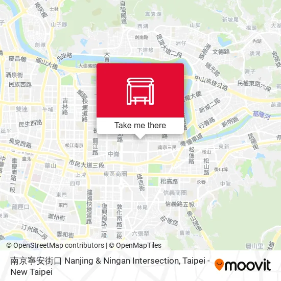 南京寧安街口 Nanjing & Ningan Intersection地圖