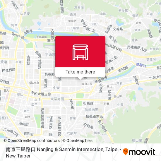 南京三民路口 Nanjing & Sanmin Intersection map