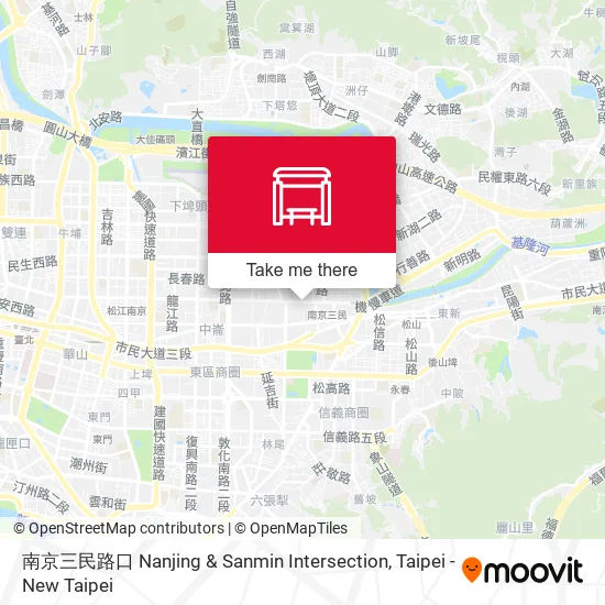 南京三民路口 Nanjing & Sanmin Intersection地圖