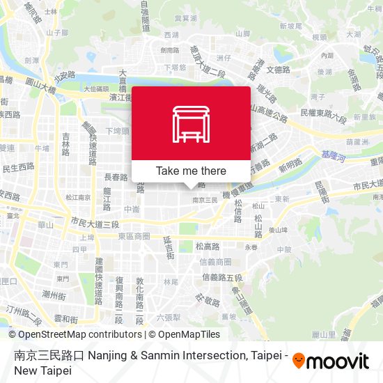 南京三民路口 Nanjing & Sanmin Intersection地圖