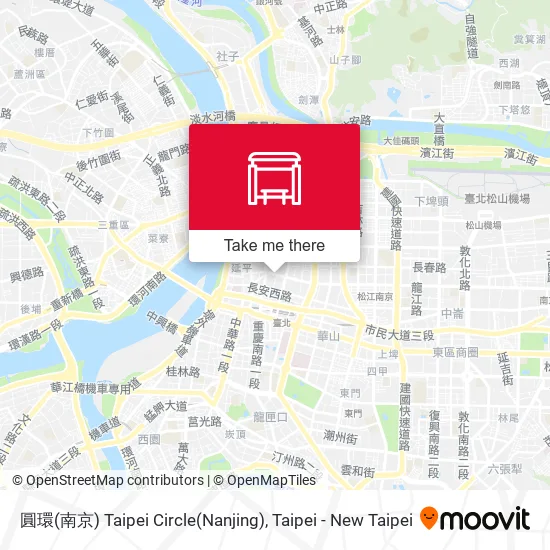圓環(南京) Taipei Circle(Nanjing)地圖