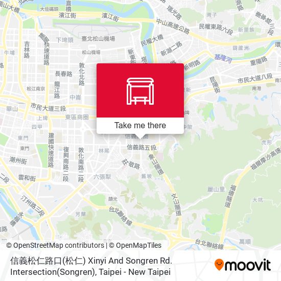 信義松仁路口(松仁) Xinyi And Songren Rd. Intersection(Songren) map