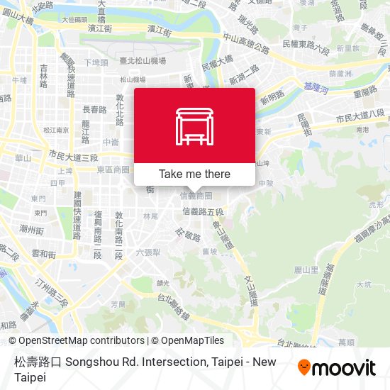 松壽路口 Songshou Rd. Intersection map