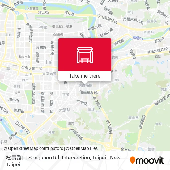 松壽路口 Songshou Rd. Intersection地圖