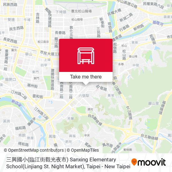 三興國小(臨江街觀光夜市) Sanxing Elementary School(Linjiang St. Night Market) map