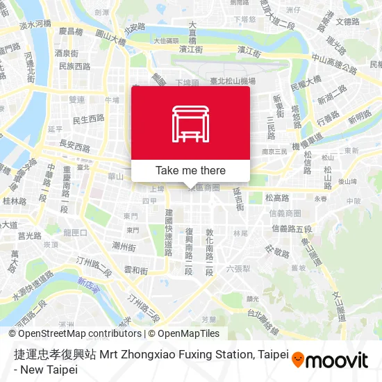 捷運忠孝復興站 Mrt Zhongxiao Fuxing Station map