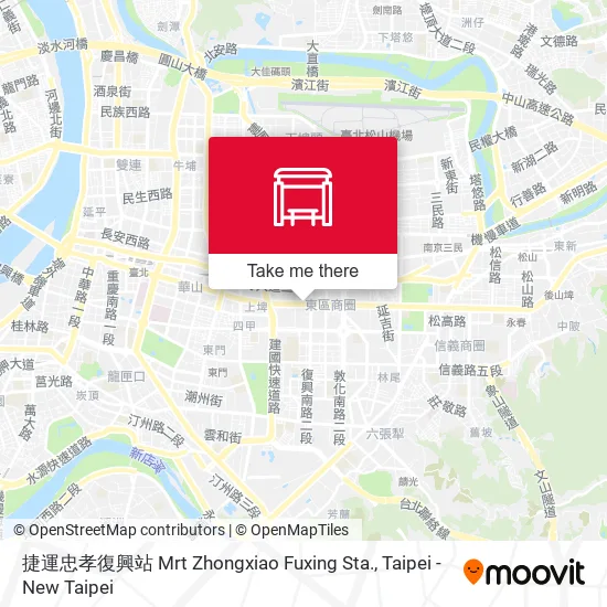 捷運忠孝復興站 Mrt Zhongxiao Fuxing Sta.地圖