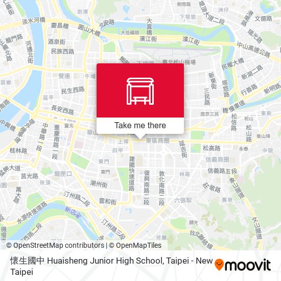 懷生國中 Huaisheng Junior High School map