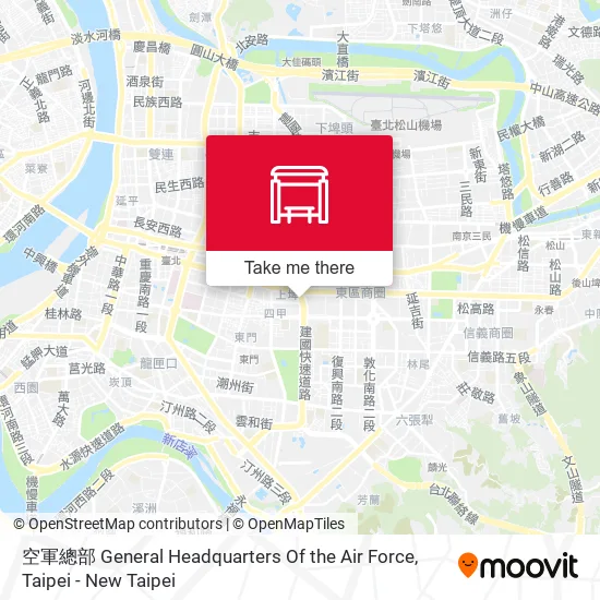空軍總部 General Headquarters Of the Air Force map