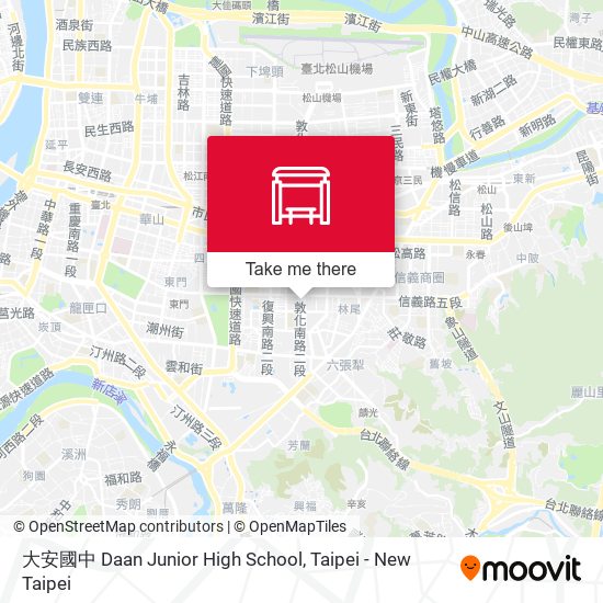 大安國中 Daan Junior High School map