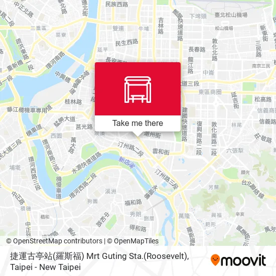 捷運古亭站(羅斯福) Mrt Guting Sta.(Roosevelt) map