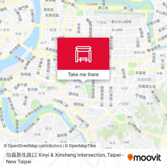 信義新生路口 Xinyi & Xinsheng Intersection map