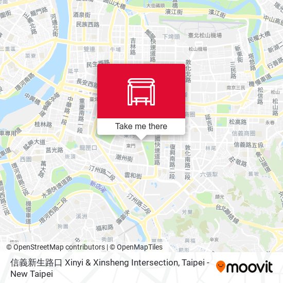信義新生路口 Xinyi & Xinsheng Intersection map