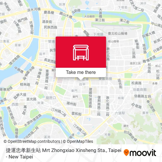 捷運忠孝新生站 Mrt Zhongxiao Xinsheng Sta. map