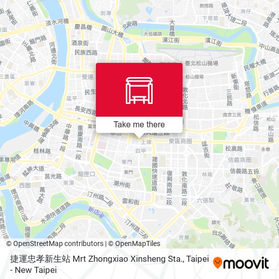 捷運忠孝新生站 Mrt Zhongxiao Xinsheng Sta.地圖