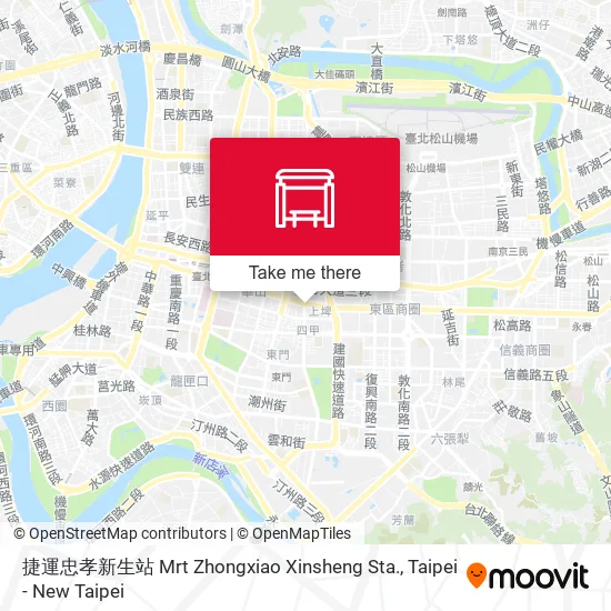 捷運忠孝新生站 Mrt Zhongxiao Xinsheng Sta. map