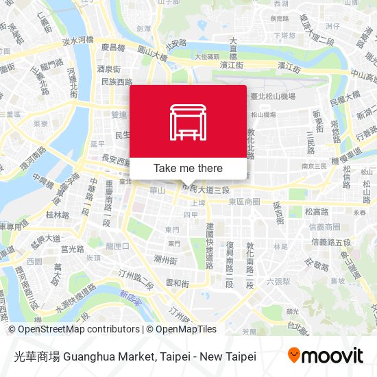 光華商場 Guanghua Market map