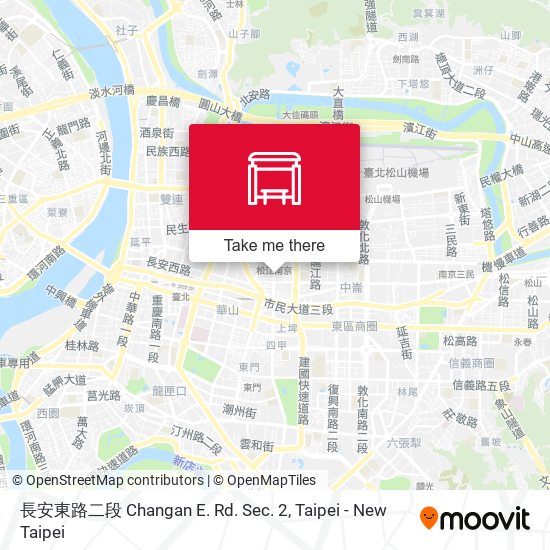 長安東路二段 Changan E. Rd. Sec. 2 map