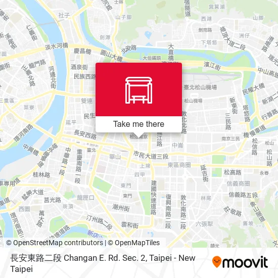 長安東路二段 Changan E. Rd. Sec. 2地圖