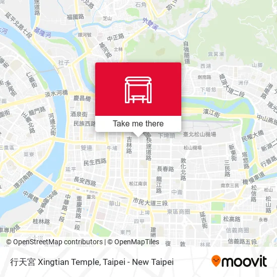 行天宮 Xingtian Temple地圖