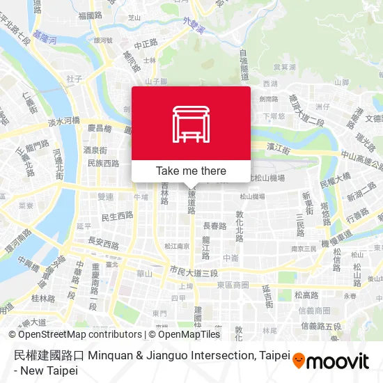 民權建國路口 Minquan & Jianguo Intersection map