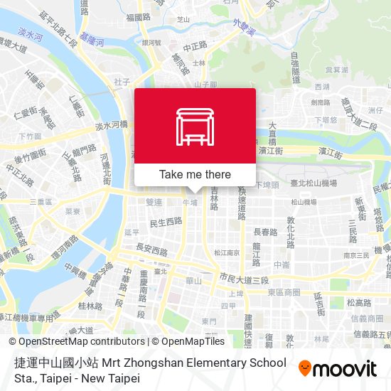 捷運中山國小站 Mrt Zhongshan Elementary School Sta. map