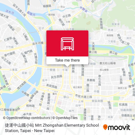 捷運中山國小站 Mrt Zhongshan Elementary School Station map