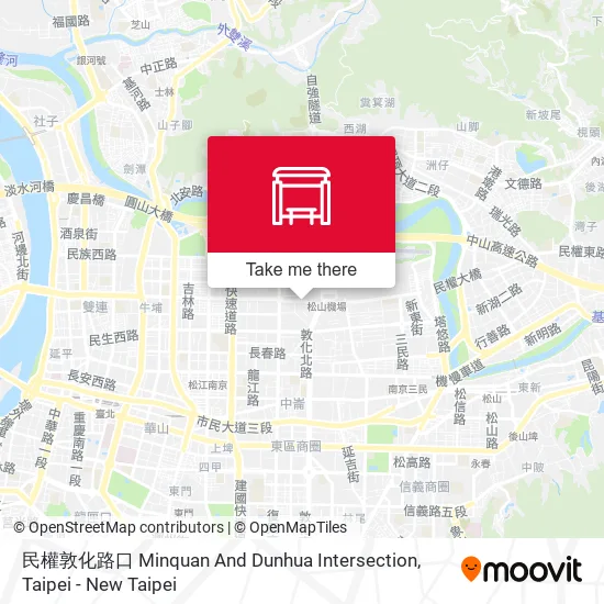 民權敦化路口 Minquan And Dunhua Intersection地圖