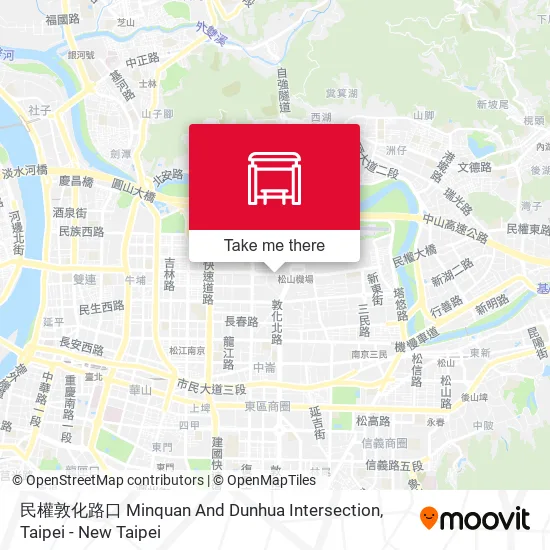 民權敦化路口 Minquan And Dunhua Intersection地圖