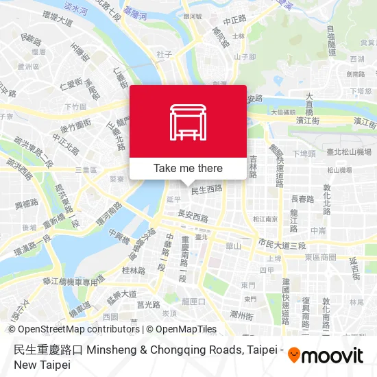 民生重慶路口 Minsheng & Chongqing Roads map