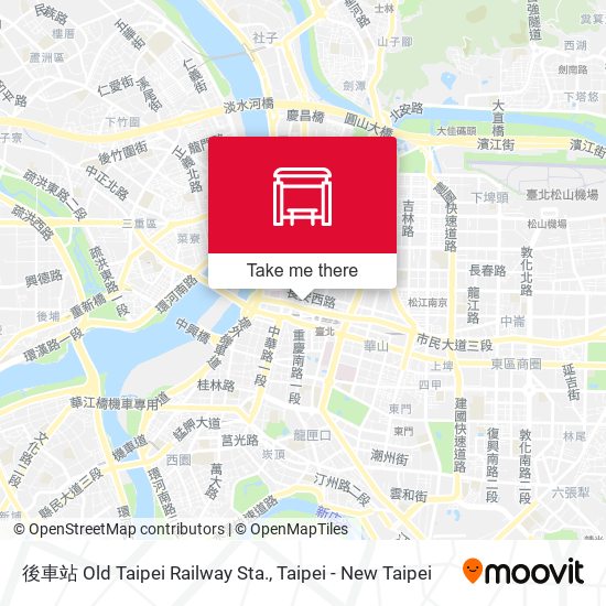 後車站 Old Taipei Railway Sta. map
