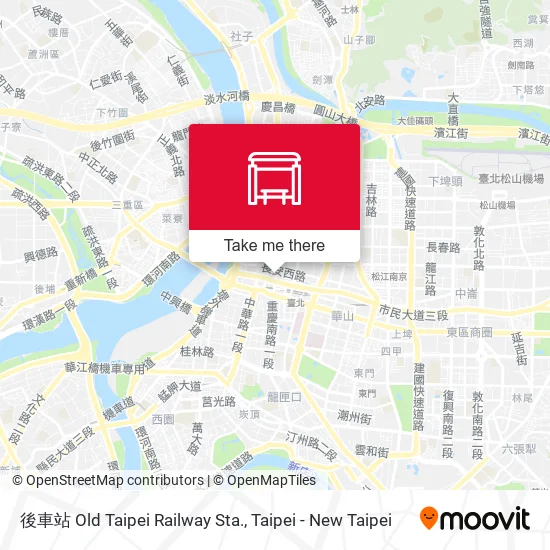 後車站 Old Taipei Railway Sta. map