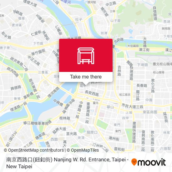 南京西路口(鈕釦街) Nanjing W. Rd. Entrance map