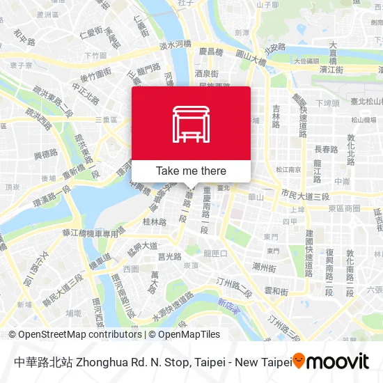 中華路北站 Zhonghua Rd. N. Stop map