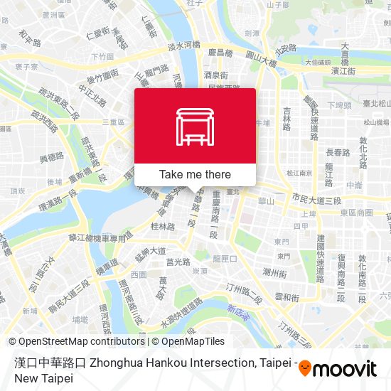 漢口中華路口 Zhonghua Hankou Intersection map