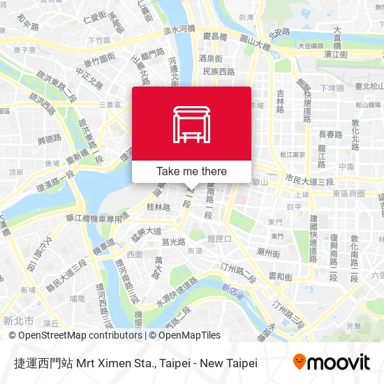 捷運西門站 Mrt Ximen Sta.地圖