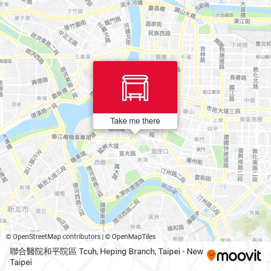 聯合醫院和平院區 Tcuh, Heping Branch map