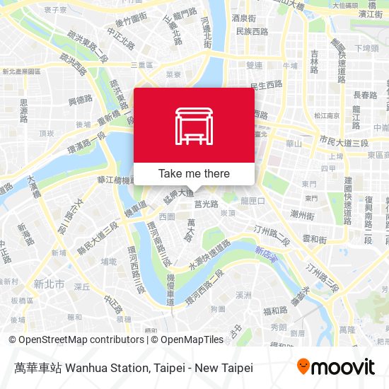 萬華車站 Wanhua Station地圖
