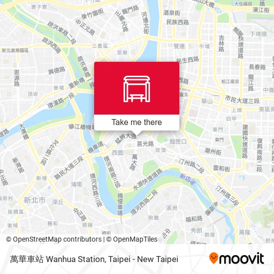 萬華車站 Wanhua Station map