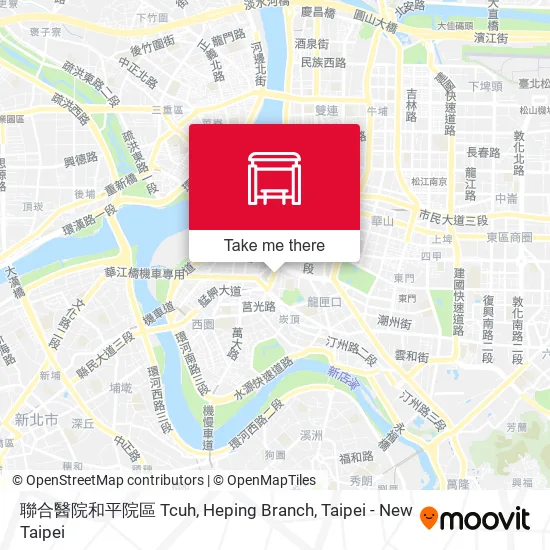 聯合醫院和平院區 Tcuh, Heping Branch map