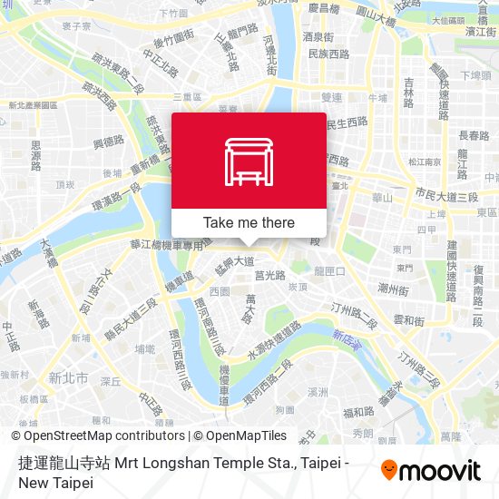 捷運龍山寺站 Mrt Longshan Temple Sta. map