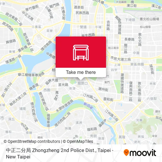 中正二分局 Zhongzheng 2nd Police Dist. map