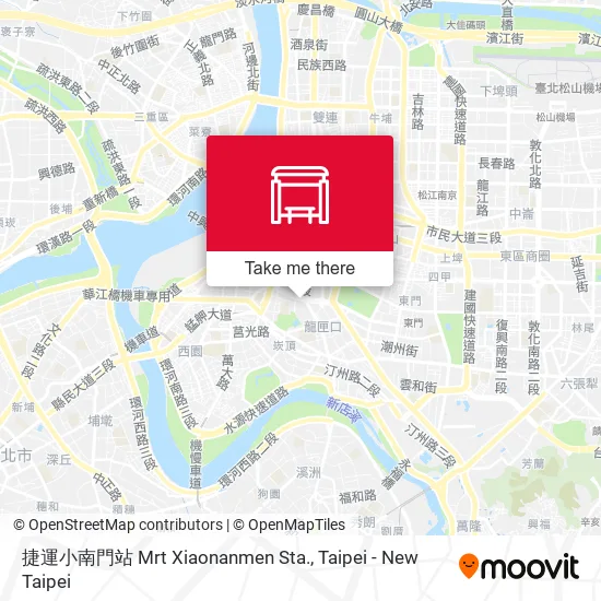 捷運小南門站 Mrt Xiaonanmen Sta. map