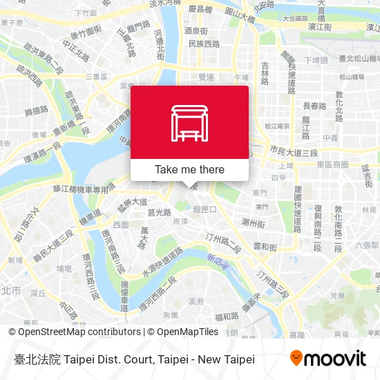 臺北法院 Taipei Dist. Court map