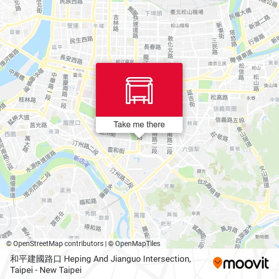 和平建國路口 Heping And Jianguo Intersection地圖
