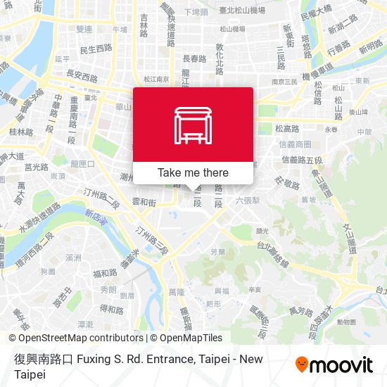 復興南路口 Fuxing S. Rd. Entrance map