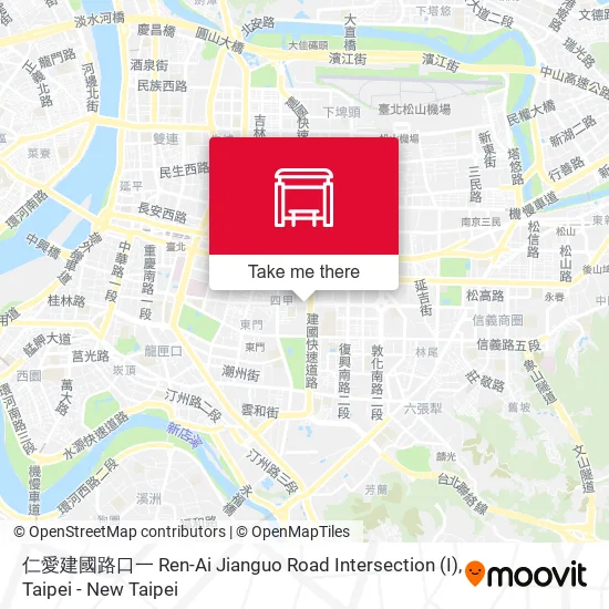 仁愛建國路口一 Ren-Ai Jianguo Road Intersection地圖