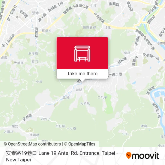 安泰路19巷口 Lane 19 Antai Rd. Entrance map
